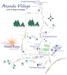 Extra large Ananda Village map